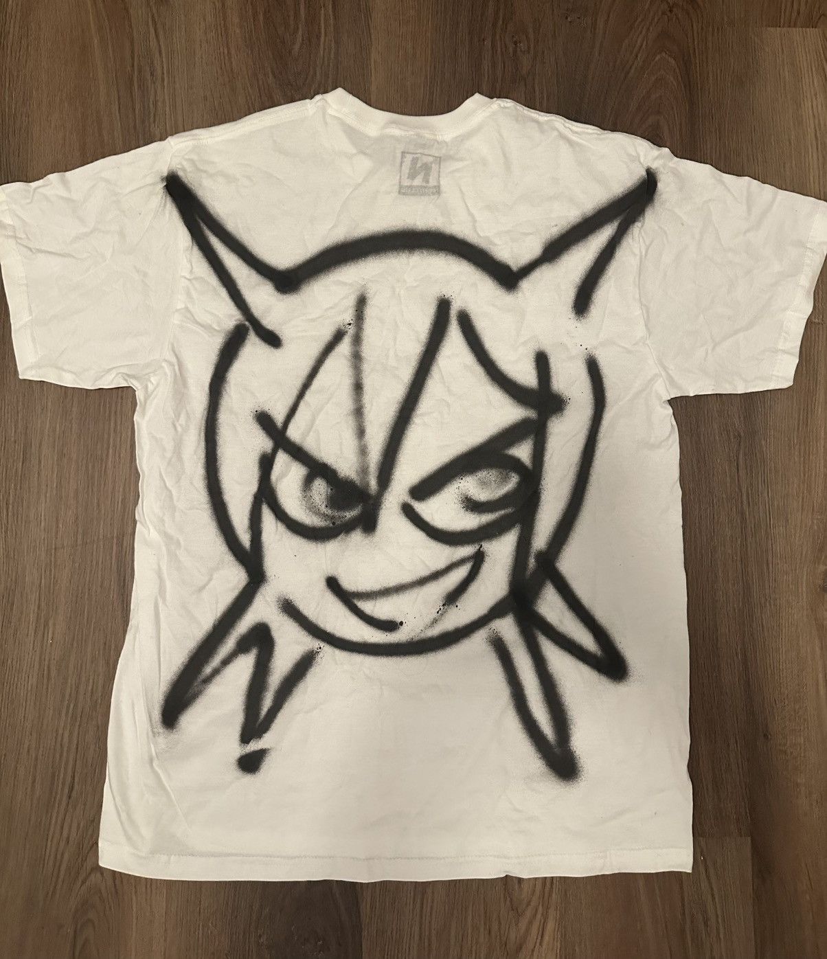 Japanese Brand Jun Inagawa 1 of 1 Night Club LA Popup Spraypaint Tees Size US L / EU 52-54 / 3 - 3 Thumbnail