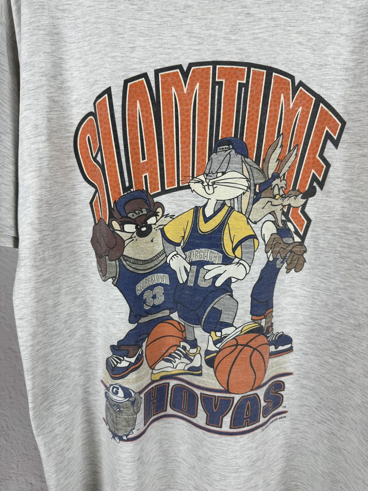 NCAA × Vintage × Warner Bros Vintage 1995 Slamtime Georgetown Hoyas Warner Bros tee shirt Size US L / EU 52-54 / 3 - 7 Thumbnail