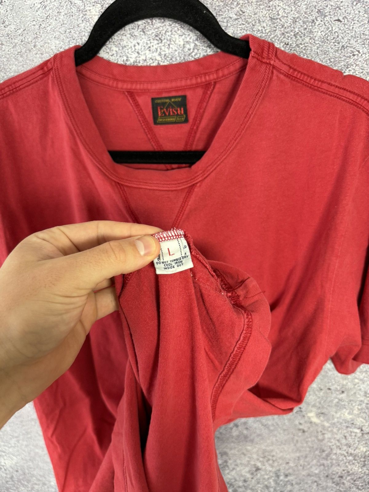 Evisu × Japanese Brand × Vintage Vintage Evisu Big logo tee y2k 90’s L size Size US L / EU 52-54 / 3 - 12 Thumbnail