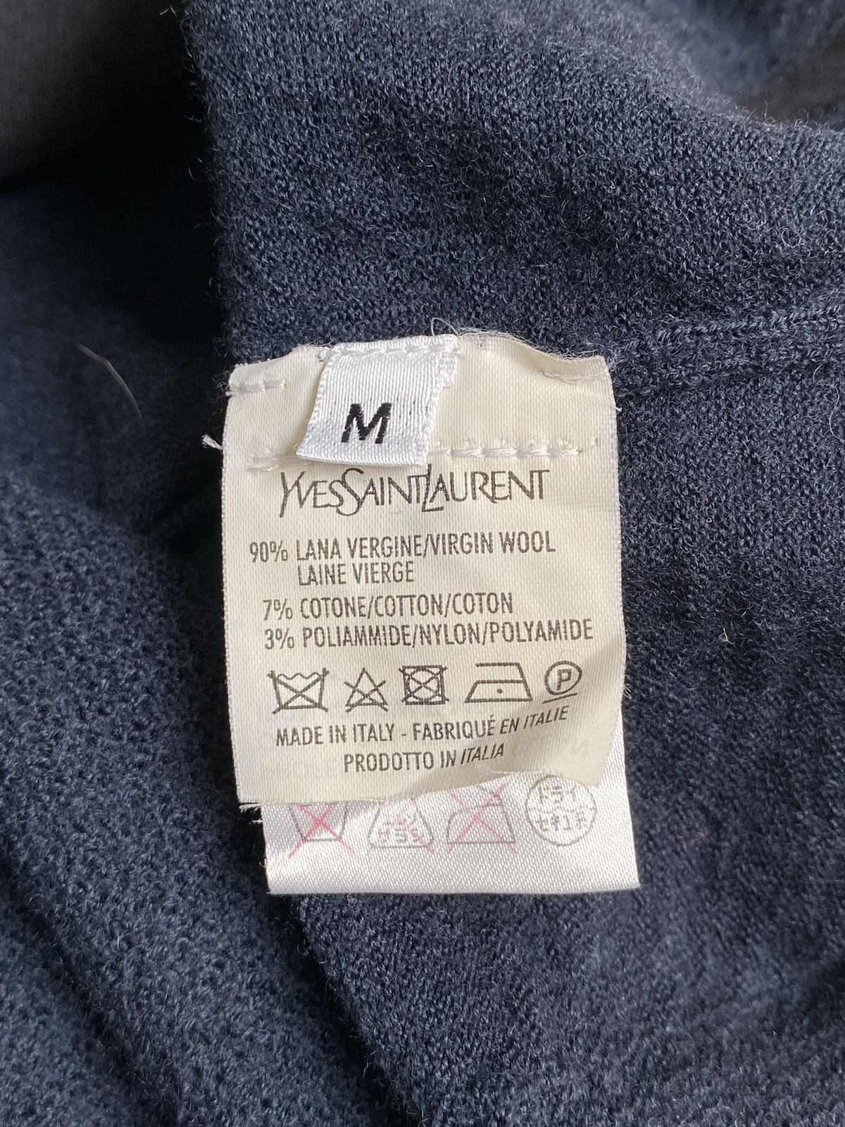 Yves Saint Laurent YSL Yves Saint Laurent Knit Polo Shirt Size M / US 6-8 / IT 42-44 - 12 Thumbnail