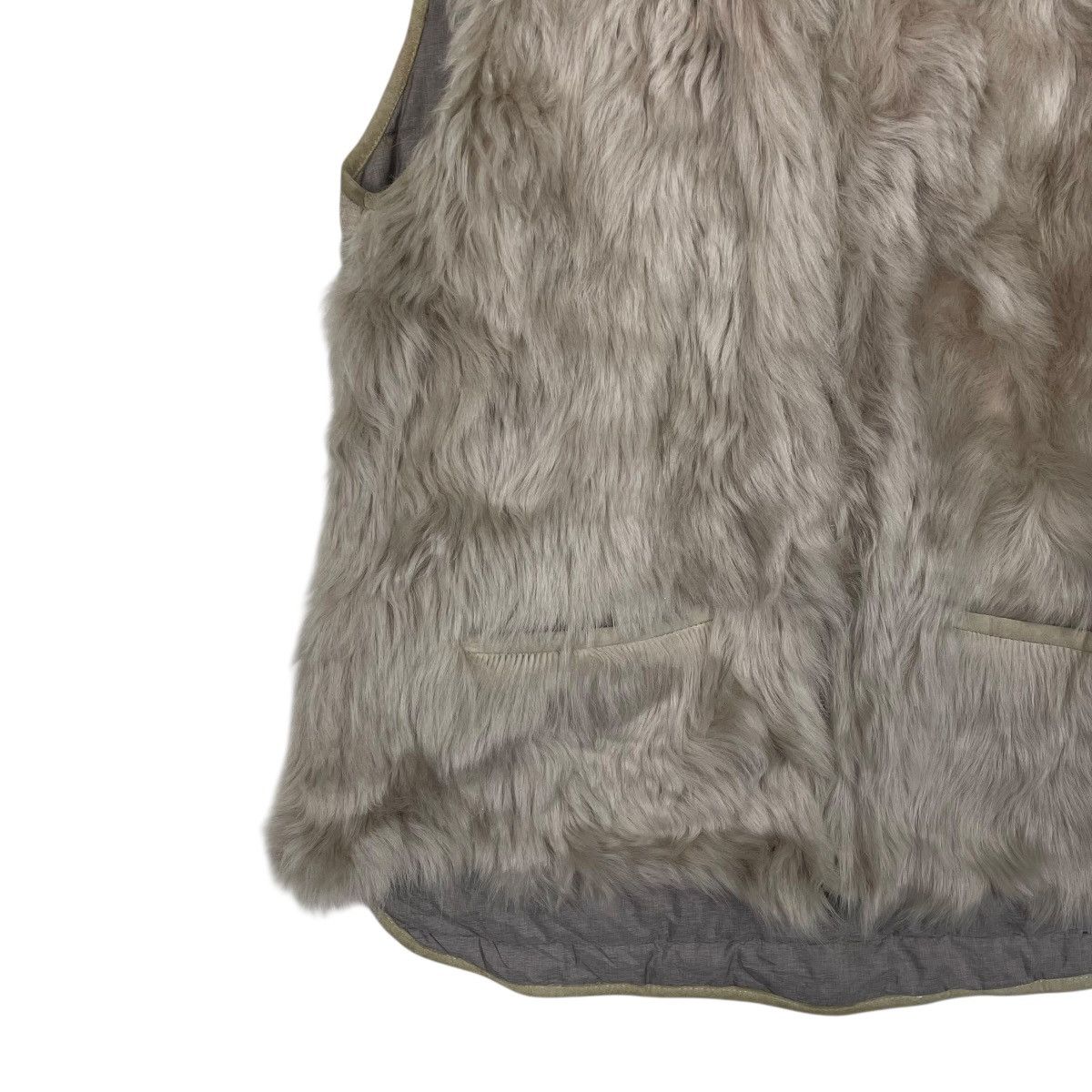Japanese Brand El Midas Brown Hooded Faux Fur Vest Size M / US 6-8 / IT 42-44 - 3 Thumbnail