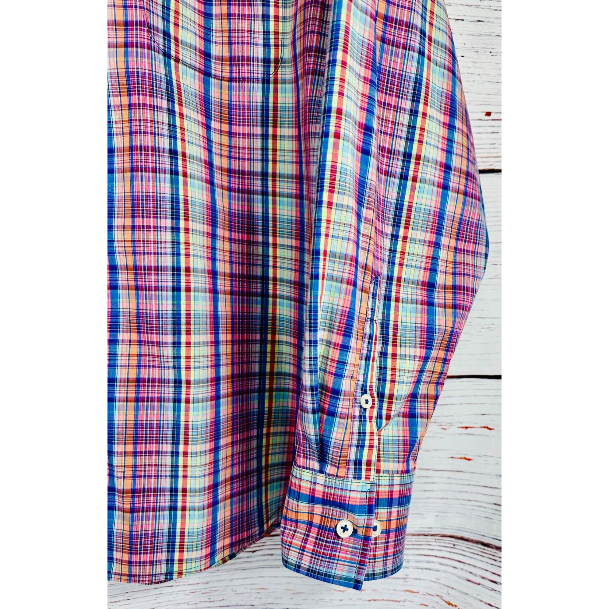 Tommy Bahama Tommy Bahama Sarasota Stretch Multicolor Plaid Long Sleeve B Size US L / EU 52-54 / 3 - 9 Thumbnail