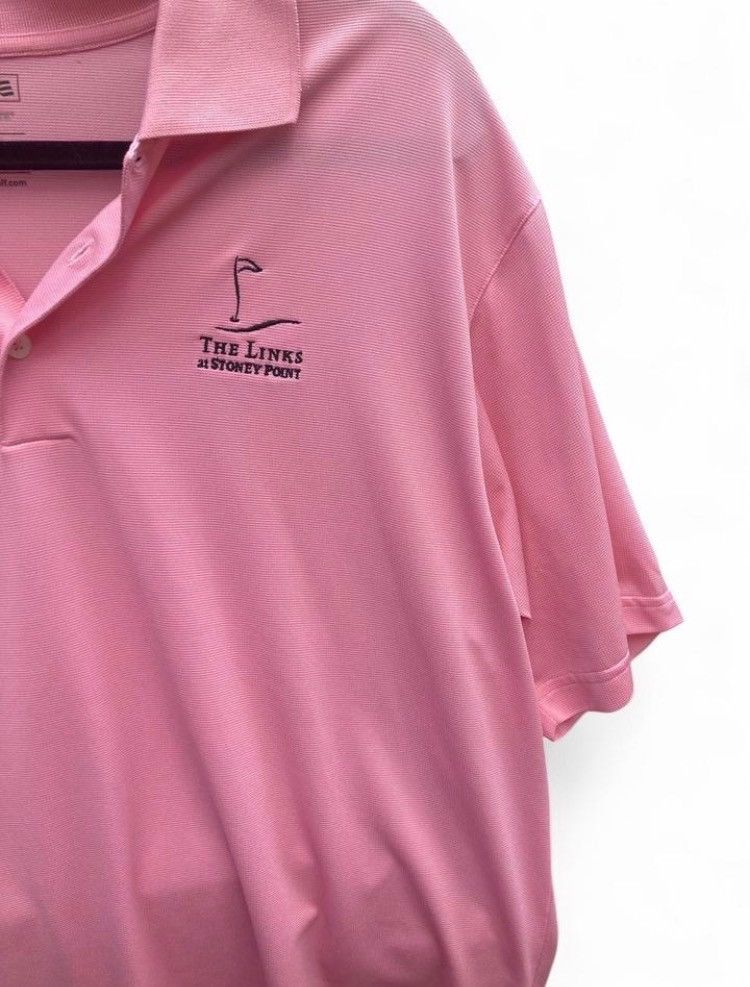Adidas Adidas Pink Embroidered Golf Polo Shirt Men's Large Size US L / EU 52-54 / 3 - 4 Thumbnail
