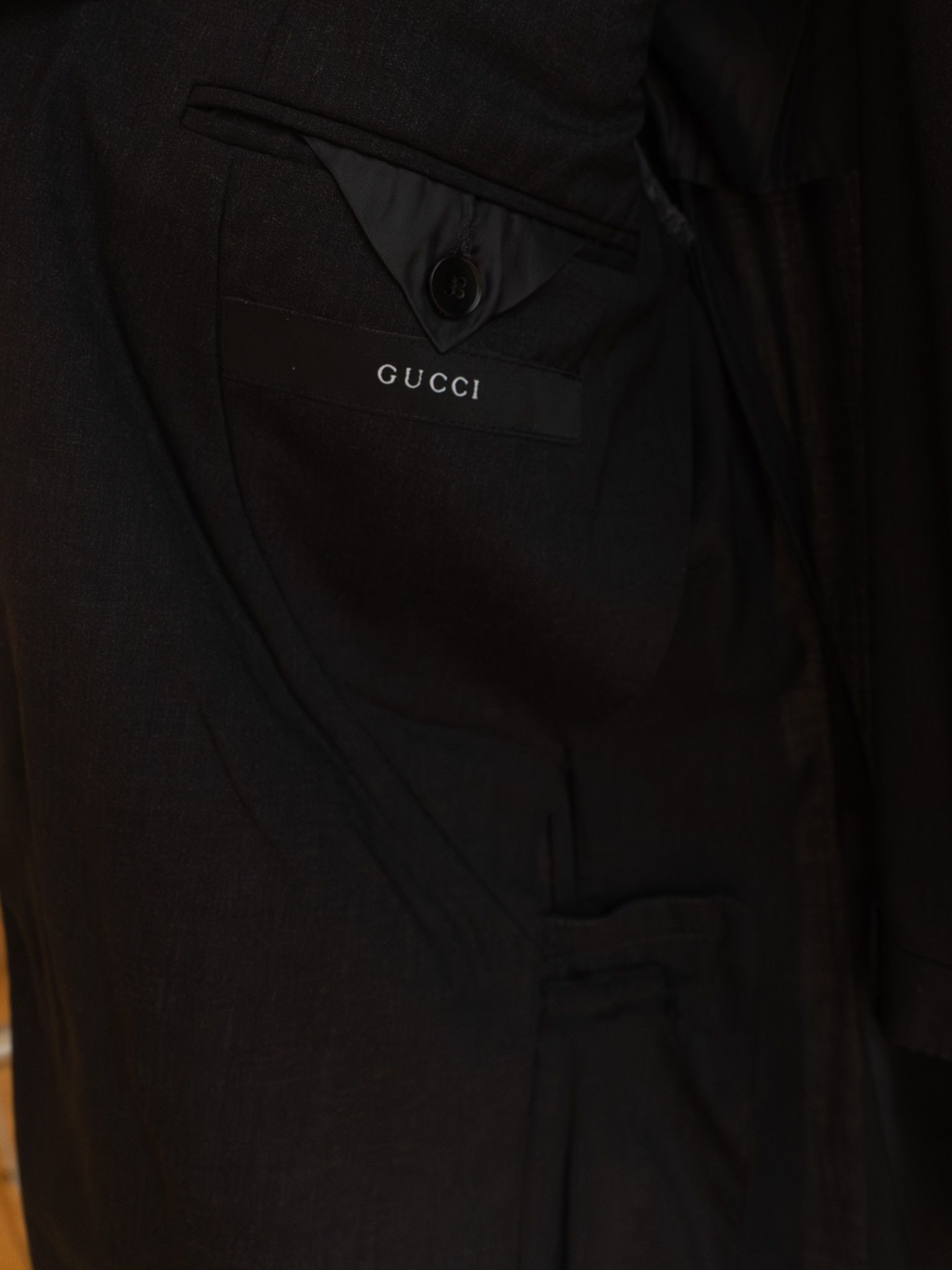 Gucci Gucci Tom Ford Era, Grey Two-Piece Suit, Made in Switzerland Size 48L - 4 Thumbnail