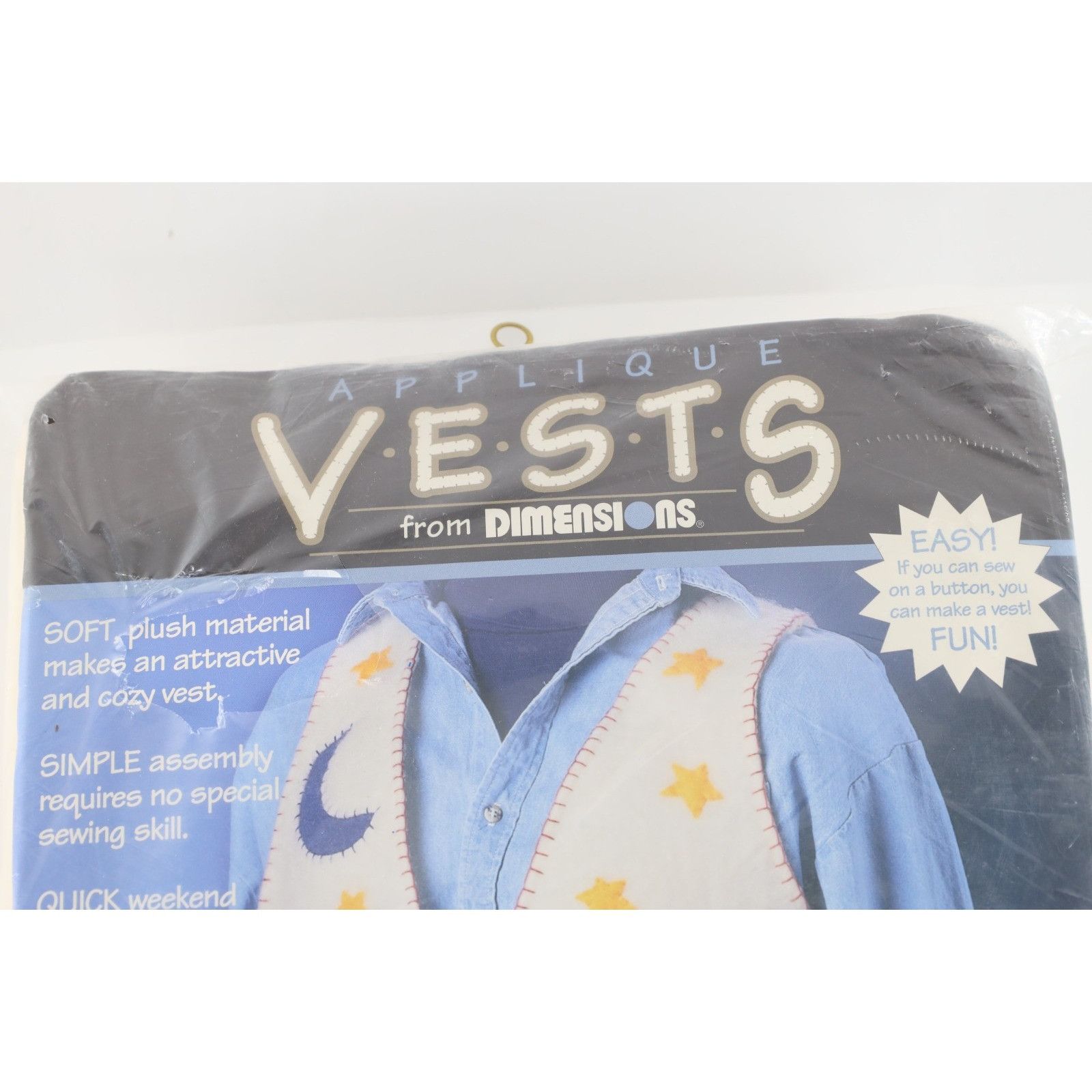 Vintage Deadstock Vintage 90s Streetwear Country Cat Applique Vest Size ONE SIZE - 2 Thumbnail