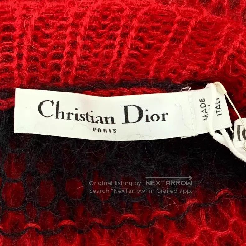 Dior Dior Colour-blocked striped horsehair round-neck long-slee Size XXS / US 00 / IT 34 - 5 Thumbnail