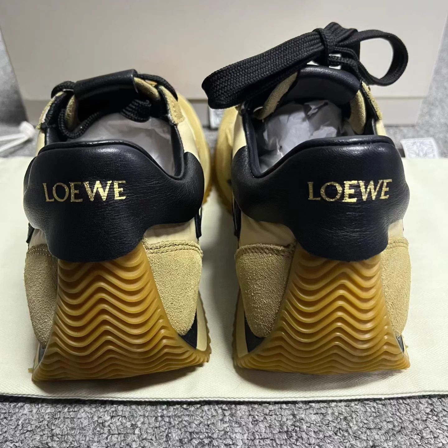 Loewe Loewe Black/Brown Vintage Lace-Up German Army Trainers - 37 Size US 6 / IT 36 - 4 Thumbnail