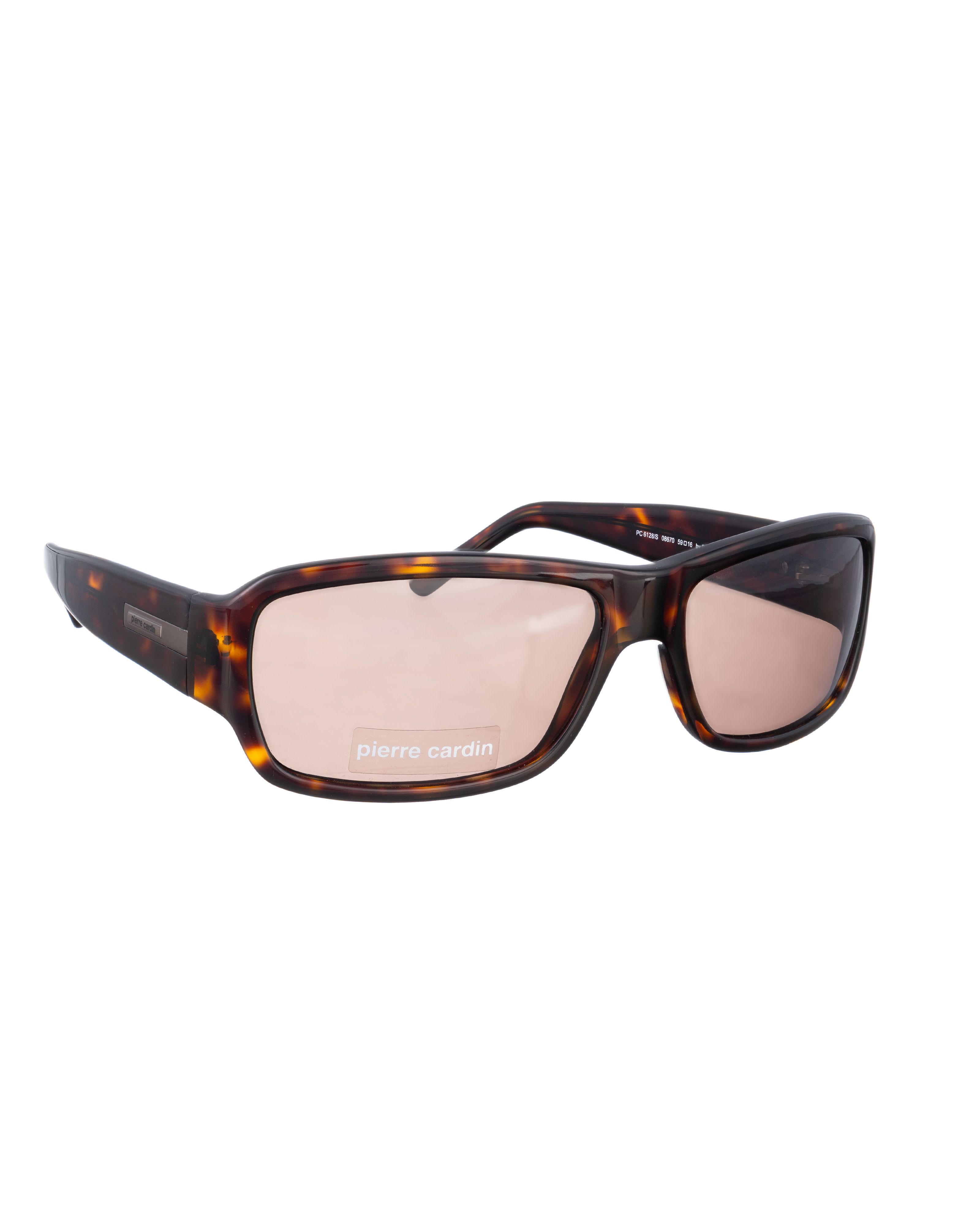 Pierre Cardin Pierre Cardin 00s Dark Havana Rectangular Sunglasses Size ONE SIZE - 2 Thumbnail
