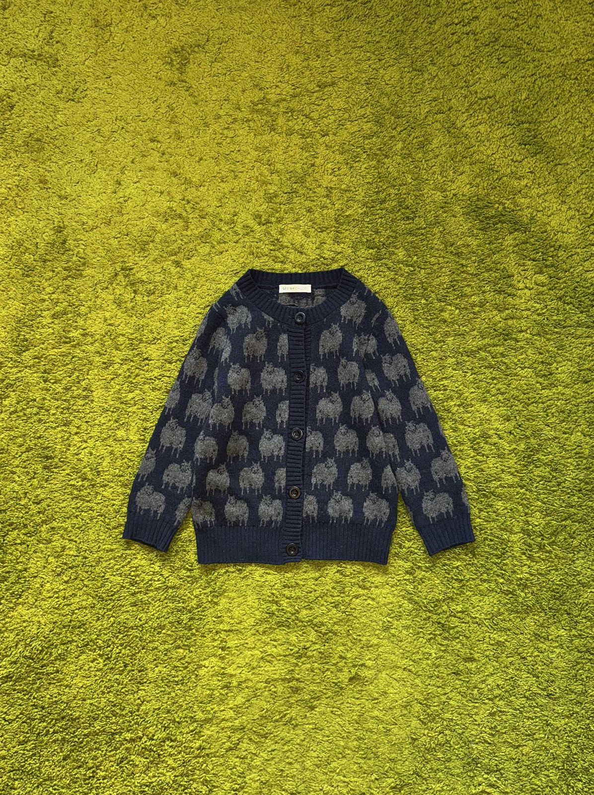 Chloe × Designer × See by Chloe See by Chloe sheep’s pattern wool cardigan sweater Size S / US 4 / IT 40 - 1 Thumbnail