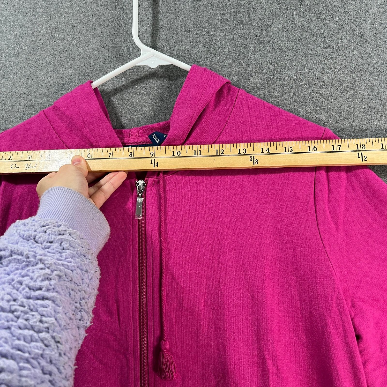 Denim & Co. Denim & Co. Beach Women Top Hoodie Hot Pink Color Size Size L / US 10 / IT 46 - 6 Thumbnail