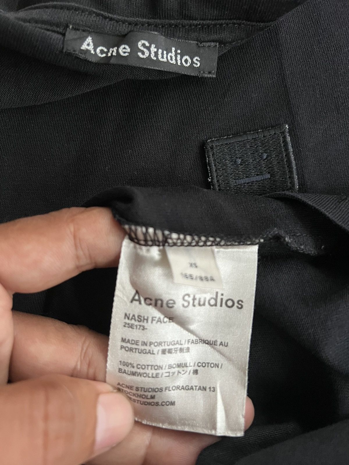 Acne Studios Acne studios nash face black t shirt Size US XS / EU 42 / 0 - 3 Thumbnail