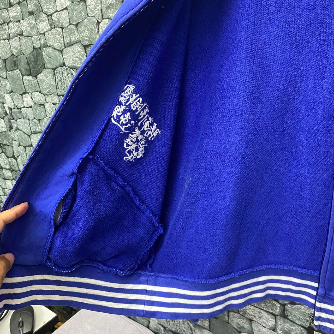 Adidas Vintage Adidas JFA Distressed Jacket Size US M / EU 48-50 / 2 - 14 Thumbnail