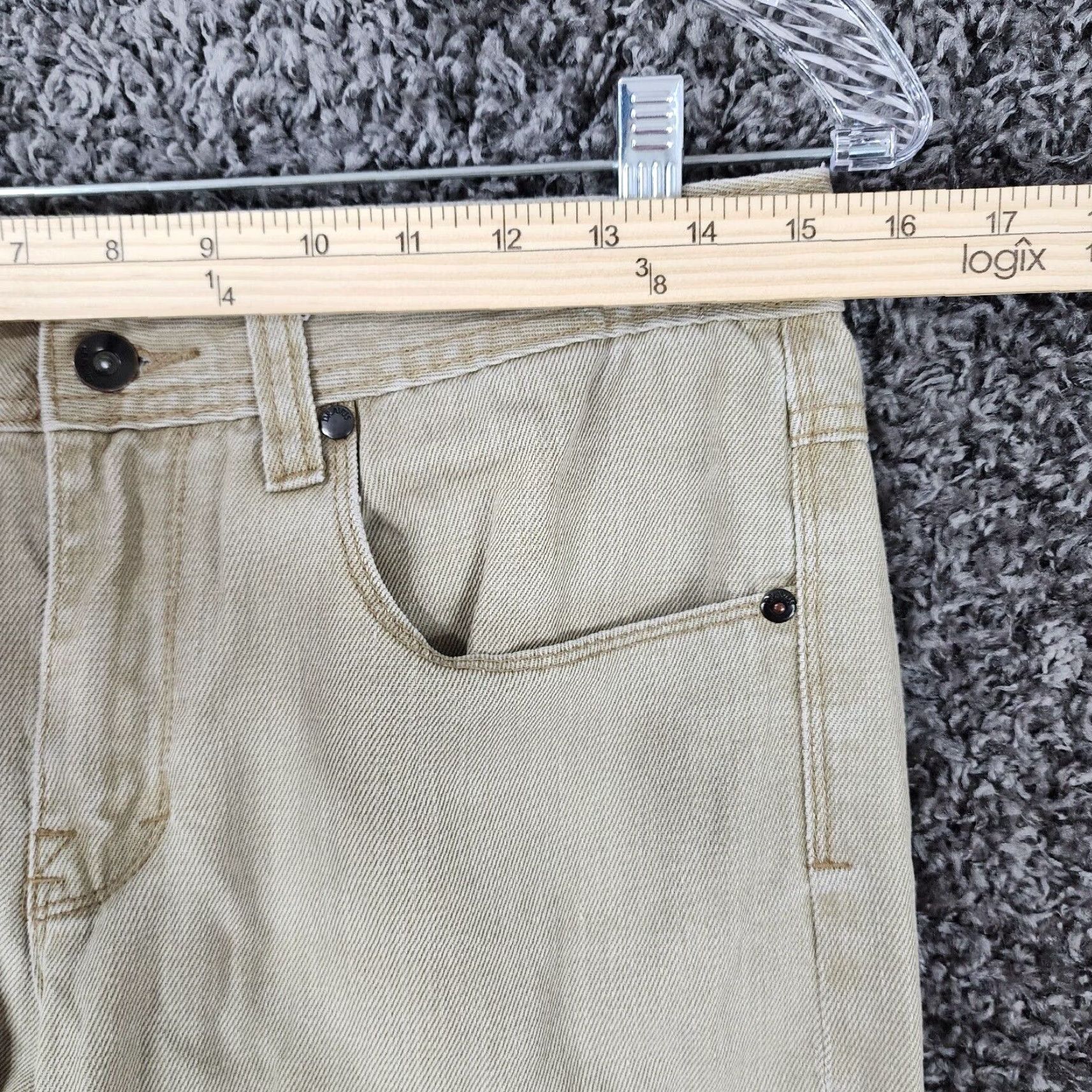 Vintage VINTAGE Dravus Jeans Men Straight Leg Slim Fit Beige Size 31x32 Size US 31 - 4 Thumbnail