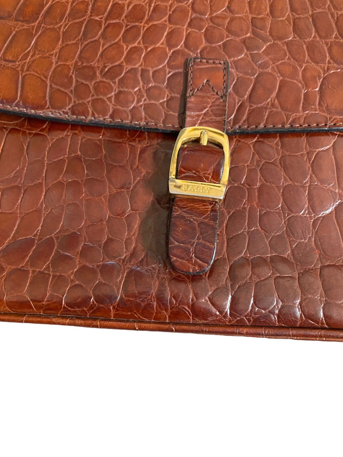 Rare Design Vintage Brand Bally Crossbody Leather Bag 1990s