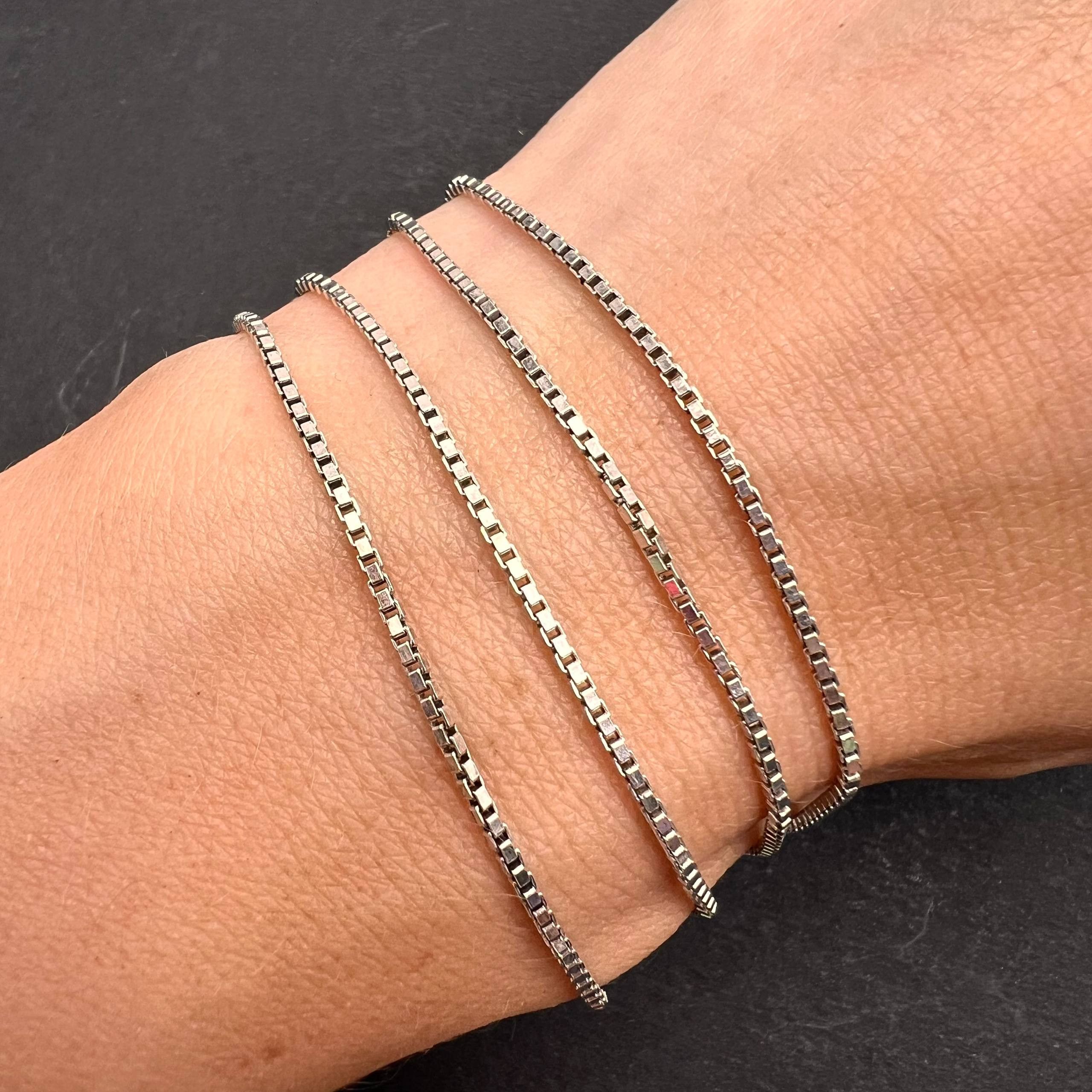 Sterling Silver Vintage Sterling Silver 925 Italian Chain Necklace 5.3 g Size ONE SIZE - 5 Thumbnail
