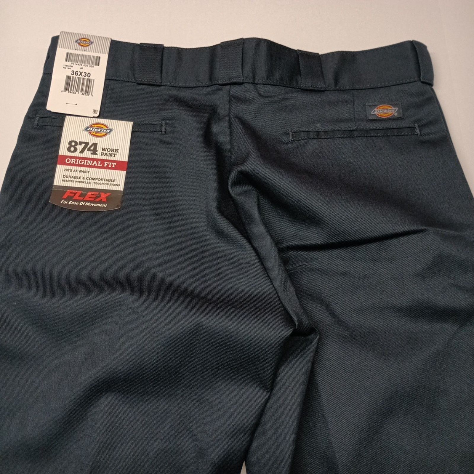 Dickies Dickies 874 Work Pants Men's 36x30 Flex Blue Original Fit Size US 36 / EU 52 - 7 Thumbnail