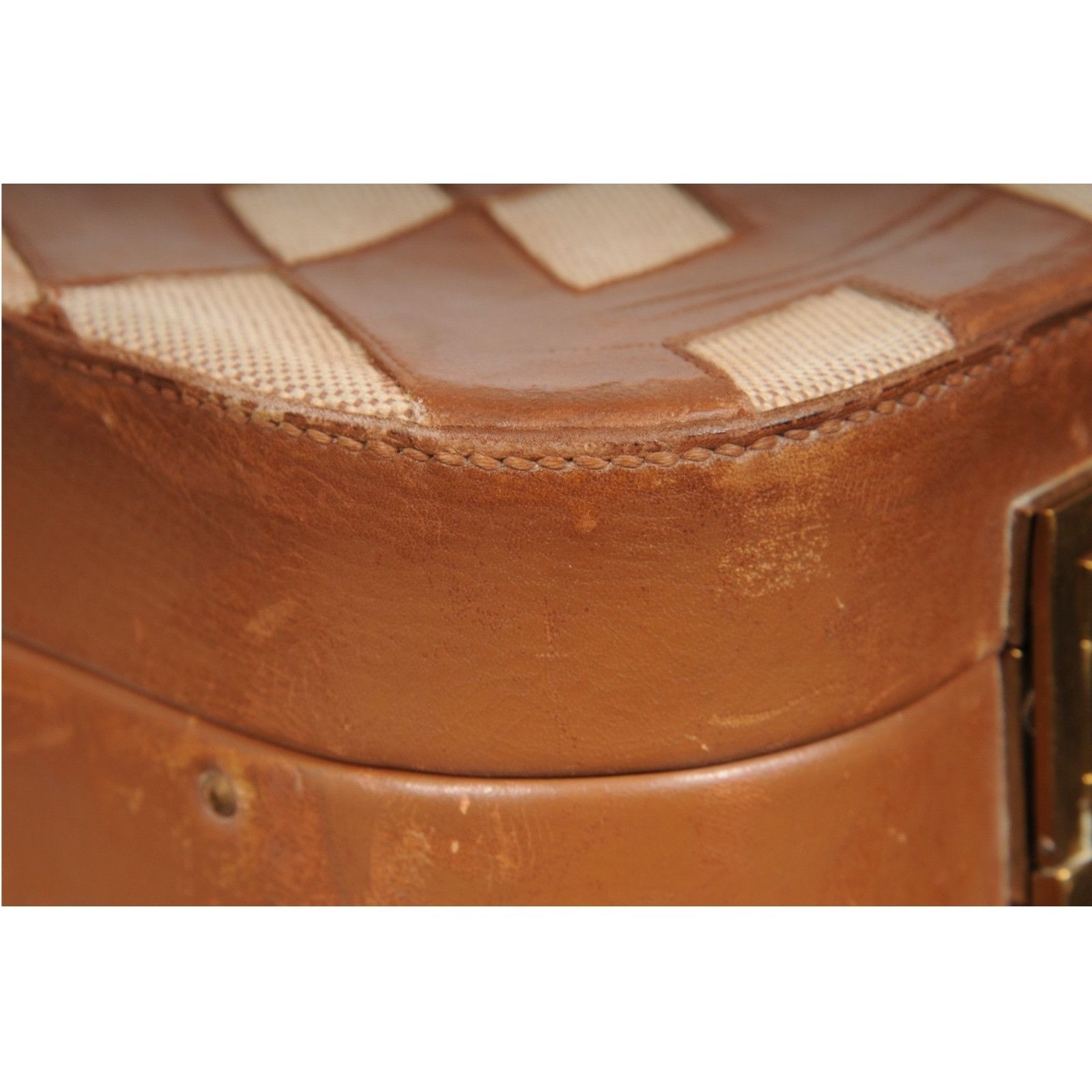 Hermes Vintage Ulysse Toile Baraenia Trunk Carry On Suitcase Size ONE SIZE - 16 Thumbnail