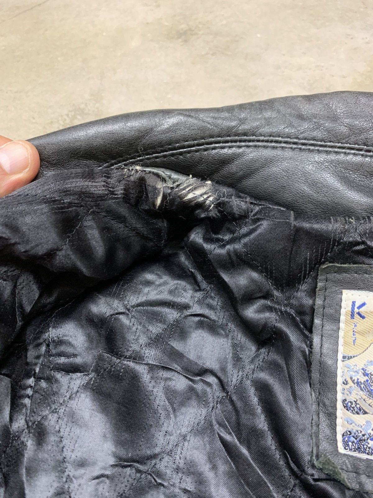 Kenzo Kenzo Jeans Vintage Distressed Leather Jacket Size US XL / EU 56 / 4 - 17 Thumbnail