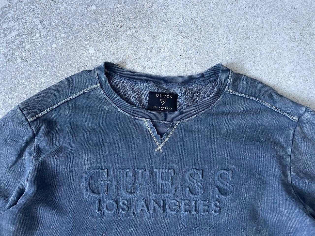 Guess × Vintage Vintage Guess Los Angeles Sweatshirt Big Central Logo Y2K Size US L / EU 52-54 / 3 - 3 Thumbnail