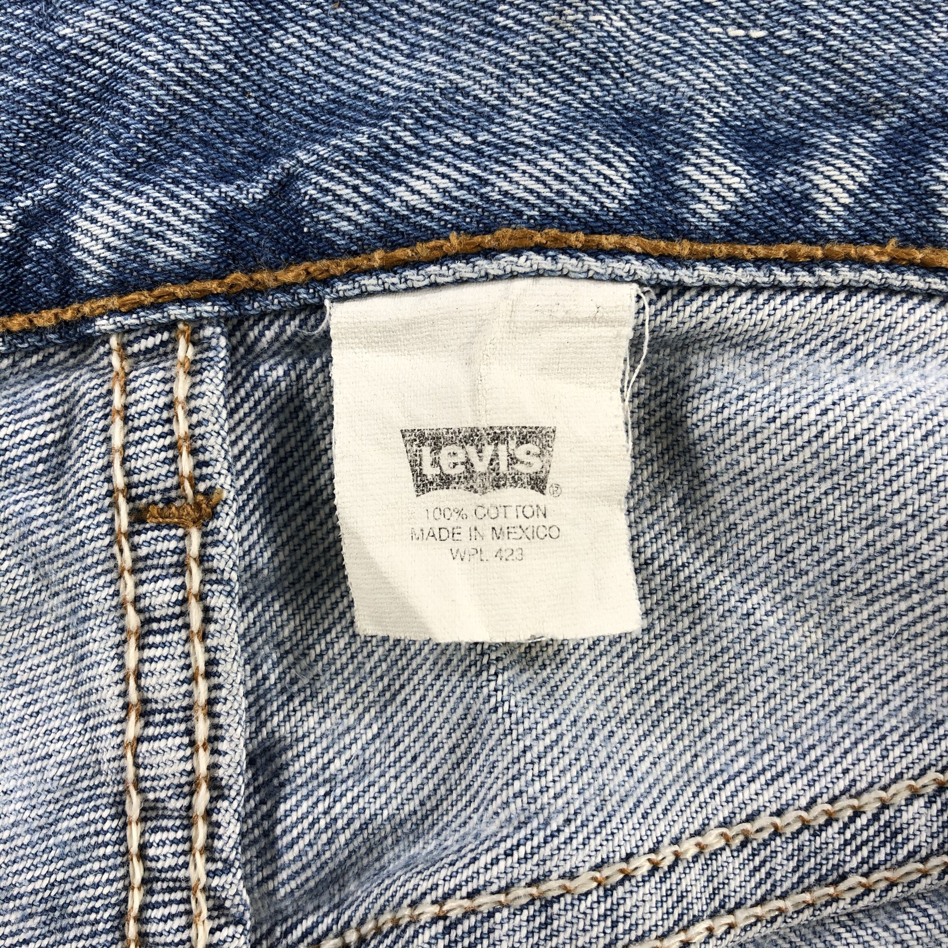 Levi's Vintage Distress Light Wash Levis 501 Jeans-JM915 Size US 32 / EU 48 - 10 Thumbnail