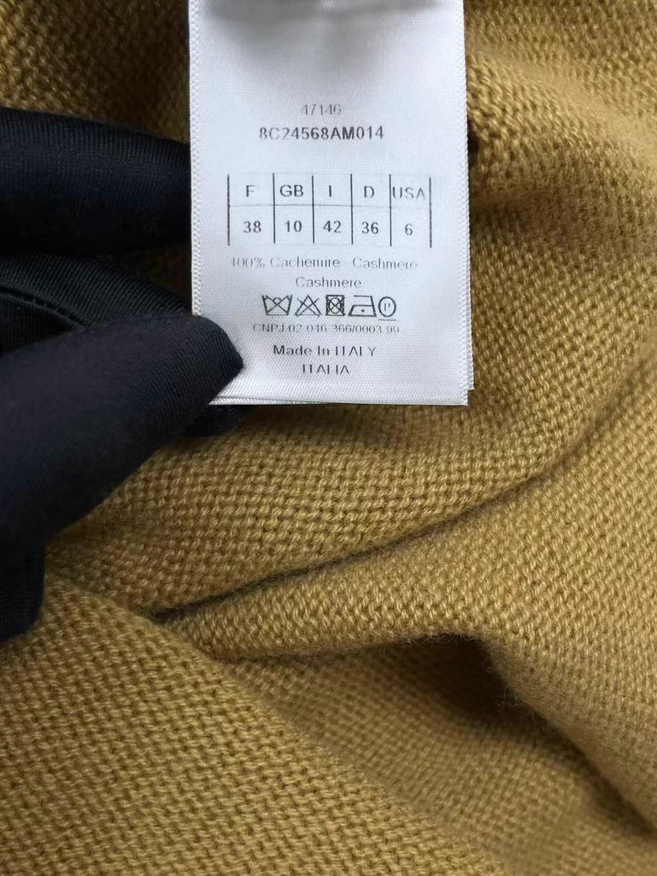 Dior Dior Rainbow Striped 100% Pure Cashmere Knit Sweater, Size XS / US 0-2 / IT 36-38 - 5 Thumbnail