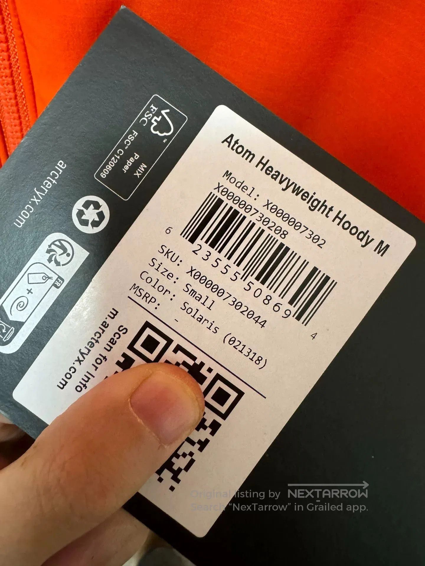 Arc'teryx Arcteryx Atom Heavyweight Hoody. Size US S / EU 44-46 / 1 - 8 Thumbnail