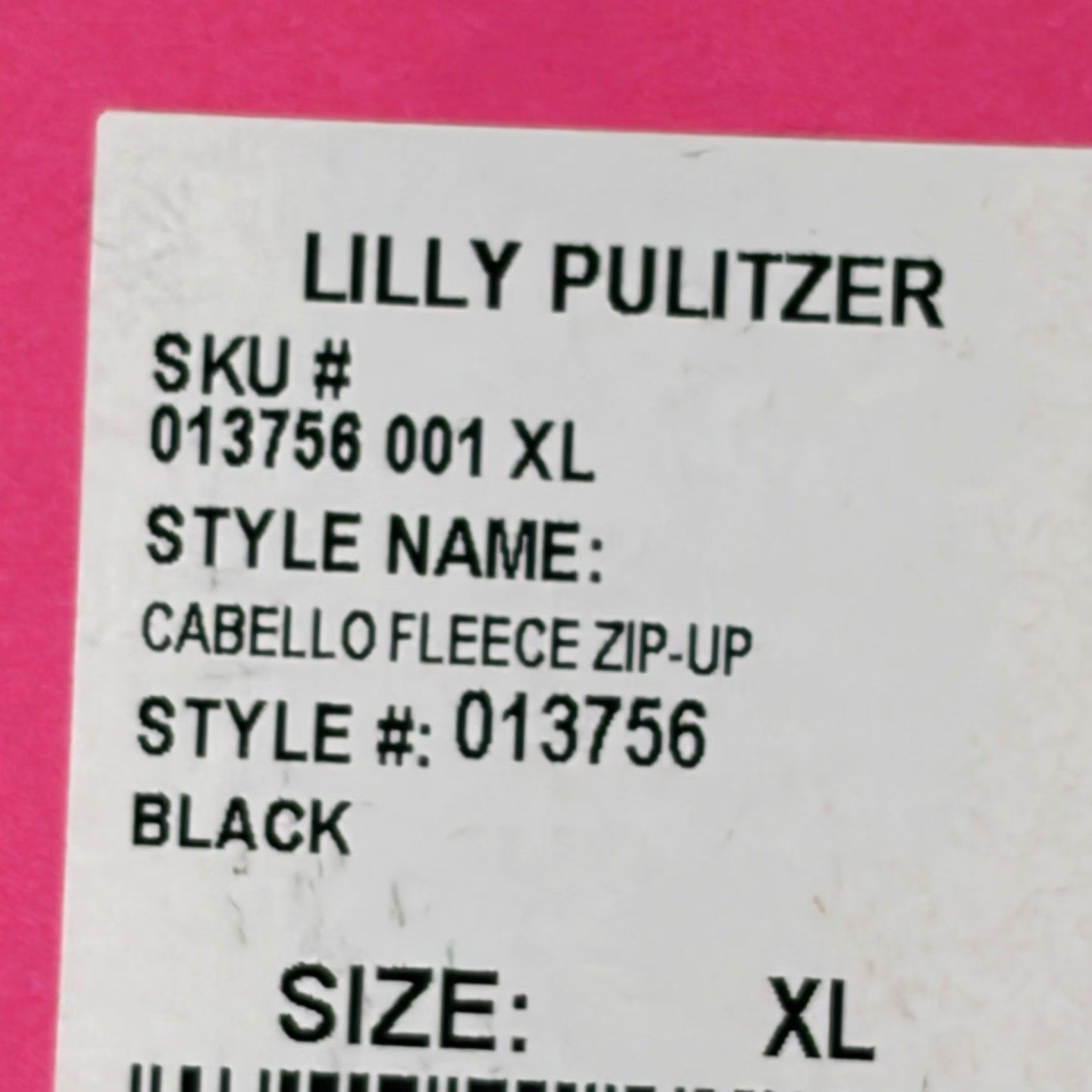 Lilly Pulitzer Lilly Pulitzer Cabello Fleece Zip-Up Jacket Black Puff Shoulder Mock Neck XL Womens Short Jacket Zipper Pocket (Casual, Travel) Size XL / US 12-14 / IT 48-50 - 5 Thumbnail