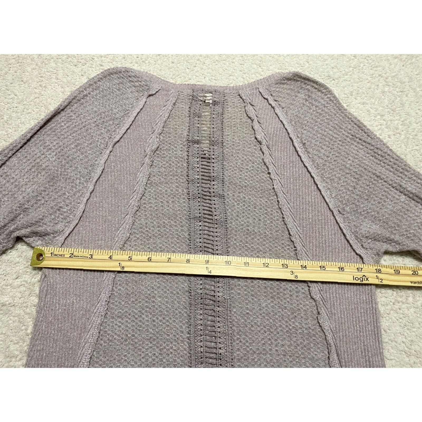 BKE BKE Womens Small Sweater Top Scoop Neck Long Sleeve Knit Rayon Light Pink Blouse Knit Lightweight Basic Classic Casual Shirt Mens? Size S / US 4 / IT 40 - 7 Thumbnail