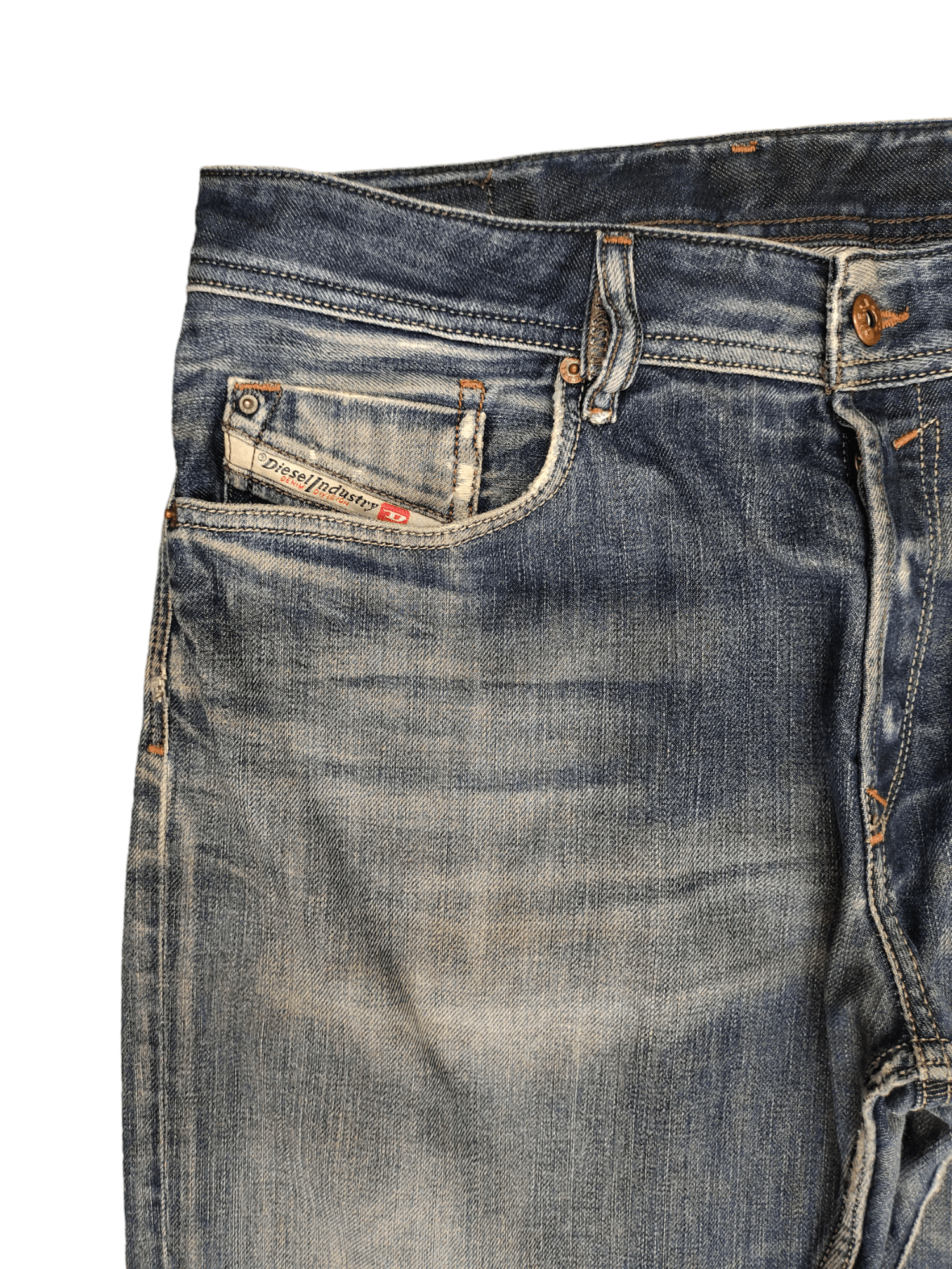 Vintage Y2k Diesel Waykee Distress Faded Regular Straight