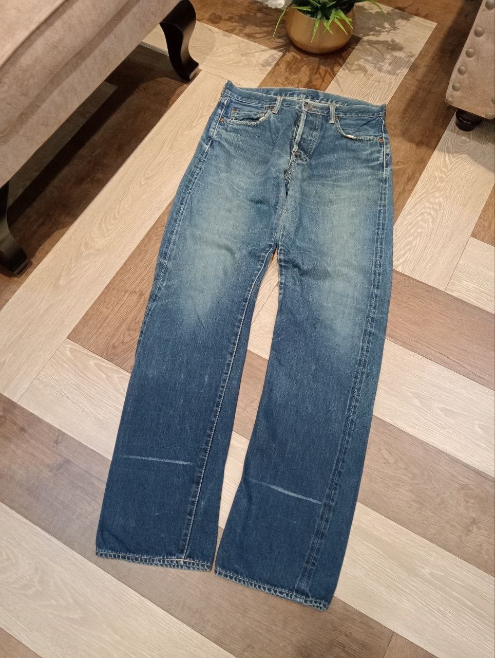Hysteric Glamour VINTAGE HYSTERIC GLAMOUR KINKY BLUE DENIM SELVEDGE PANTS Size US 32 / EU 48 - 2 Thumbnail