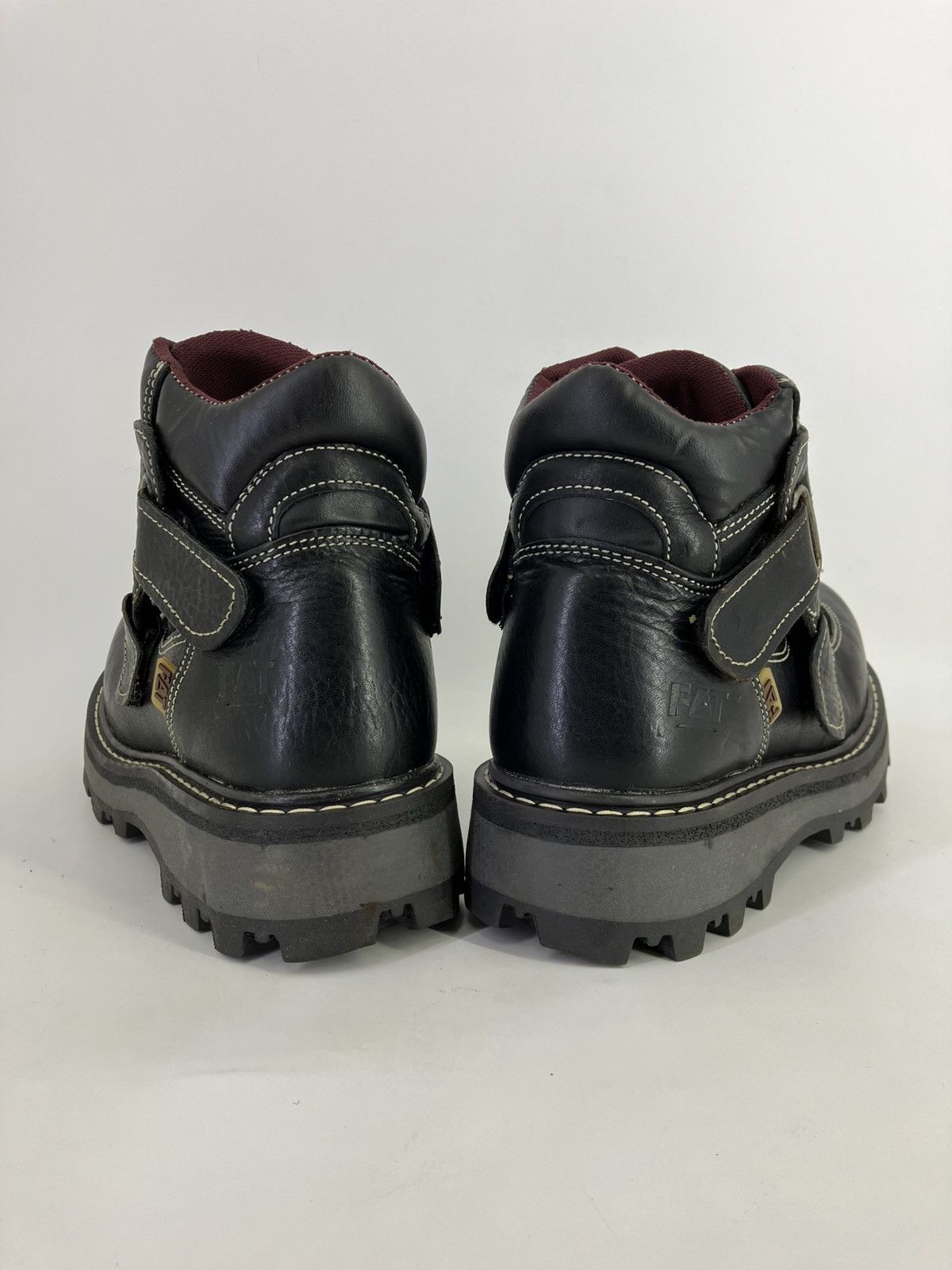 Vintage Genuine black leather chunky platform men boots FAT 90s00s Size US 7 / EU 40 - 5 Thumbnail