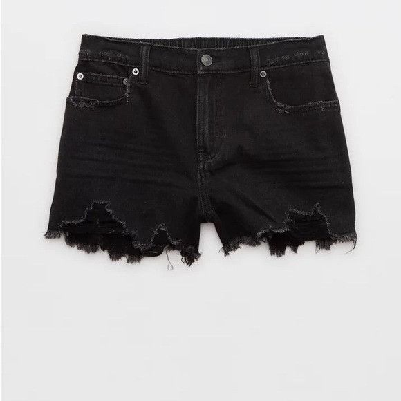 Other New Aerie Daydream Black Denim Short Sz Small S Size 24" / US 00 / IT 34 - 8 Thumbnail