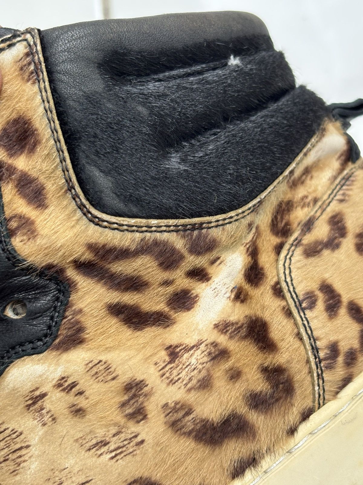 Saint Laurent Paris YSL by Tom Ford Leopard Calf Hair Sneakers Size US 8 / EU 41 - 11 Thumbnail
