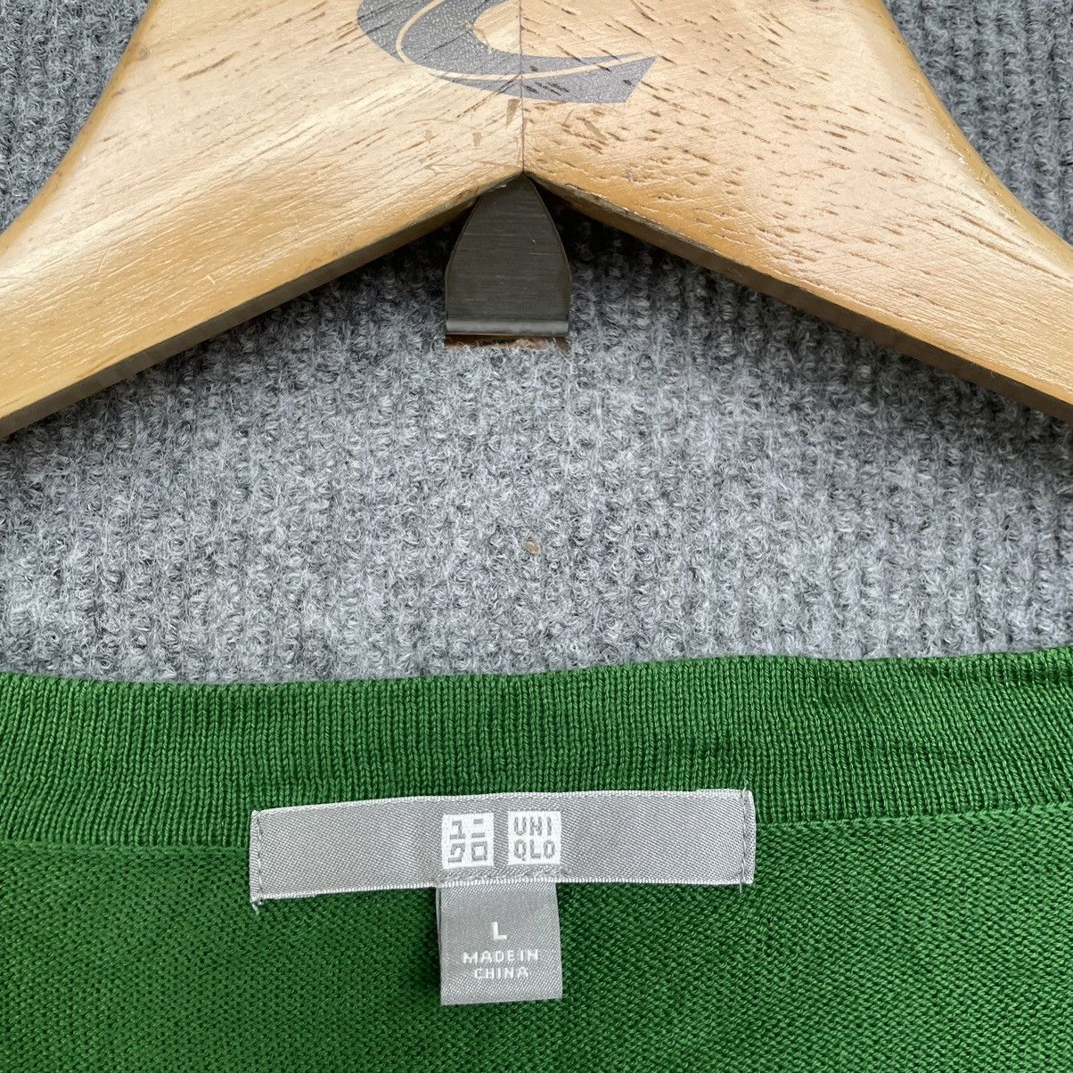 Japanese Brand × Nirvana Uniqlo Green Cardigan Kurt Cobain Mohair Grunge Style Size US S / EU 44-46 / 1 - 3 Thumbnail