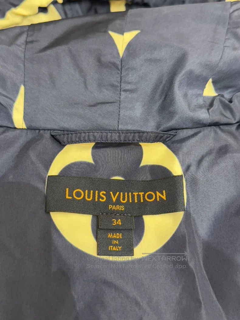 Louis Vuitton Louis Vuitton Blue Old Flower Full Print Trooper Jacket Size XXS / US 00 / IT 34 - 4 Thumbnail