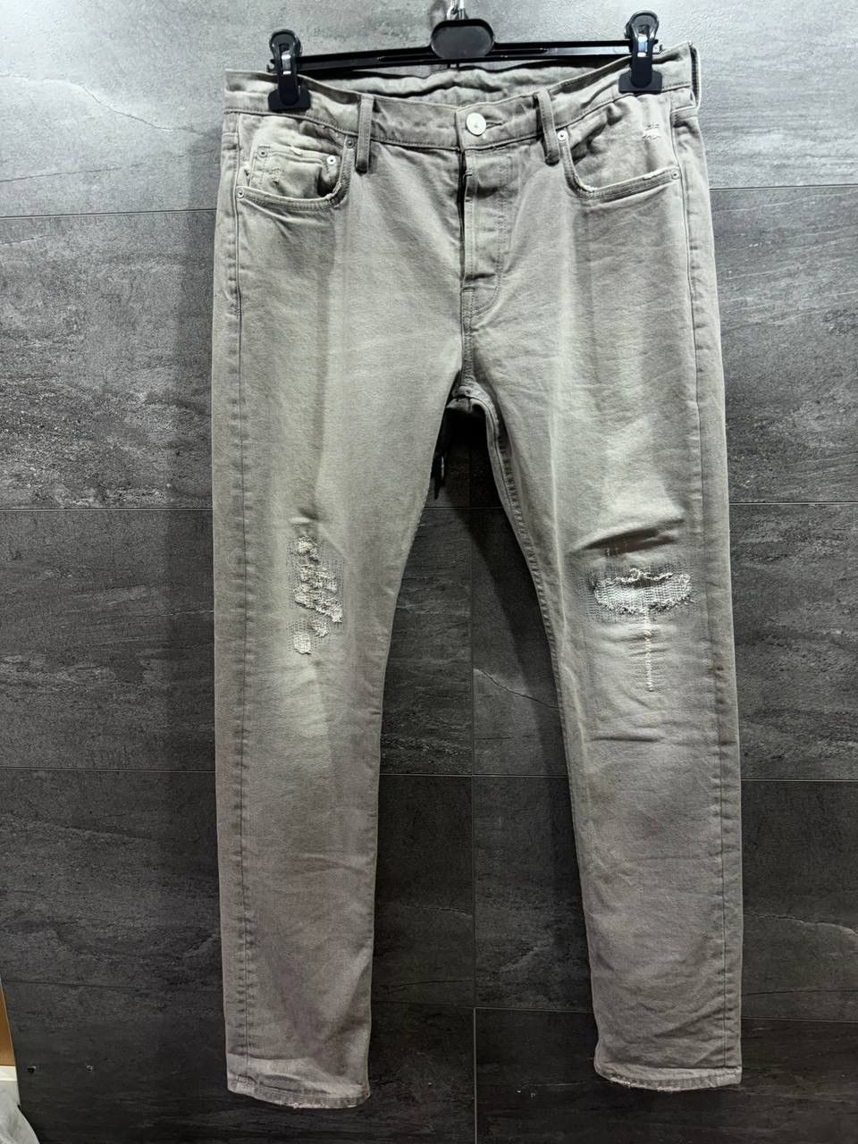 Other Allsaints GETI Rex Distressed Embroidered Jeans Pants Mens Size US 32 / EU 48 - 1 Thumbnail