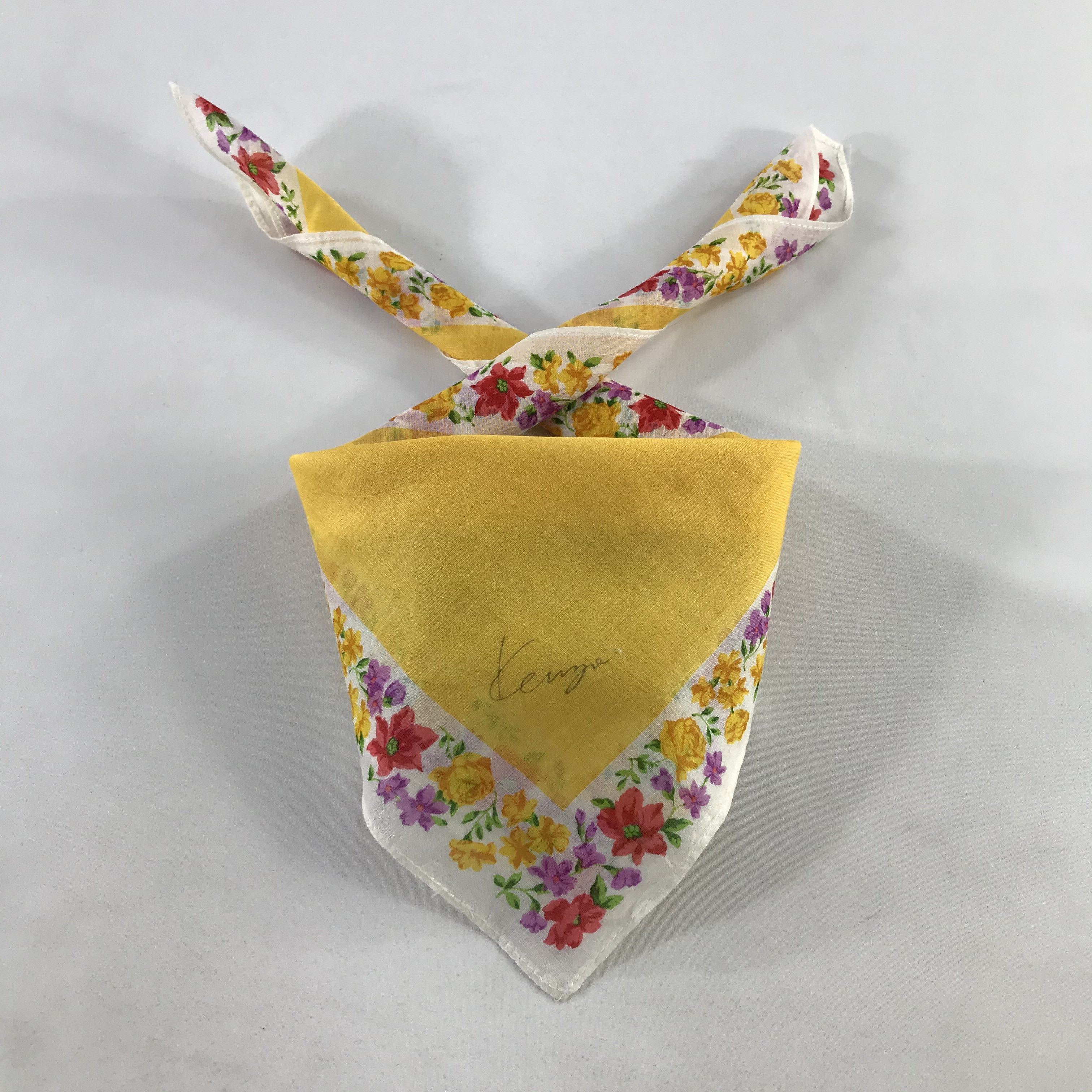 Kenzo × Vintage Kenzo Bandana / Handkerchief / Neckerchief - S1093 Size ONE SIZE - 3 Thumbnail