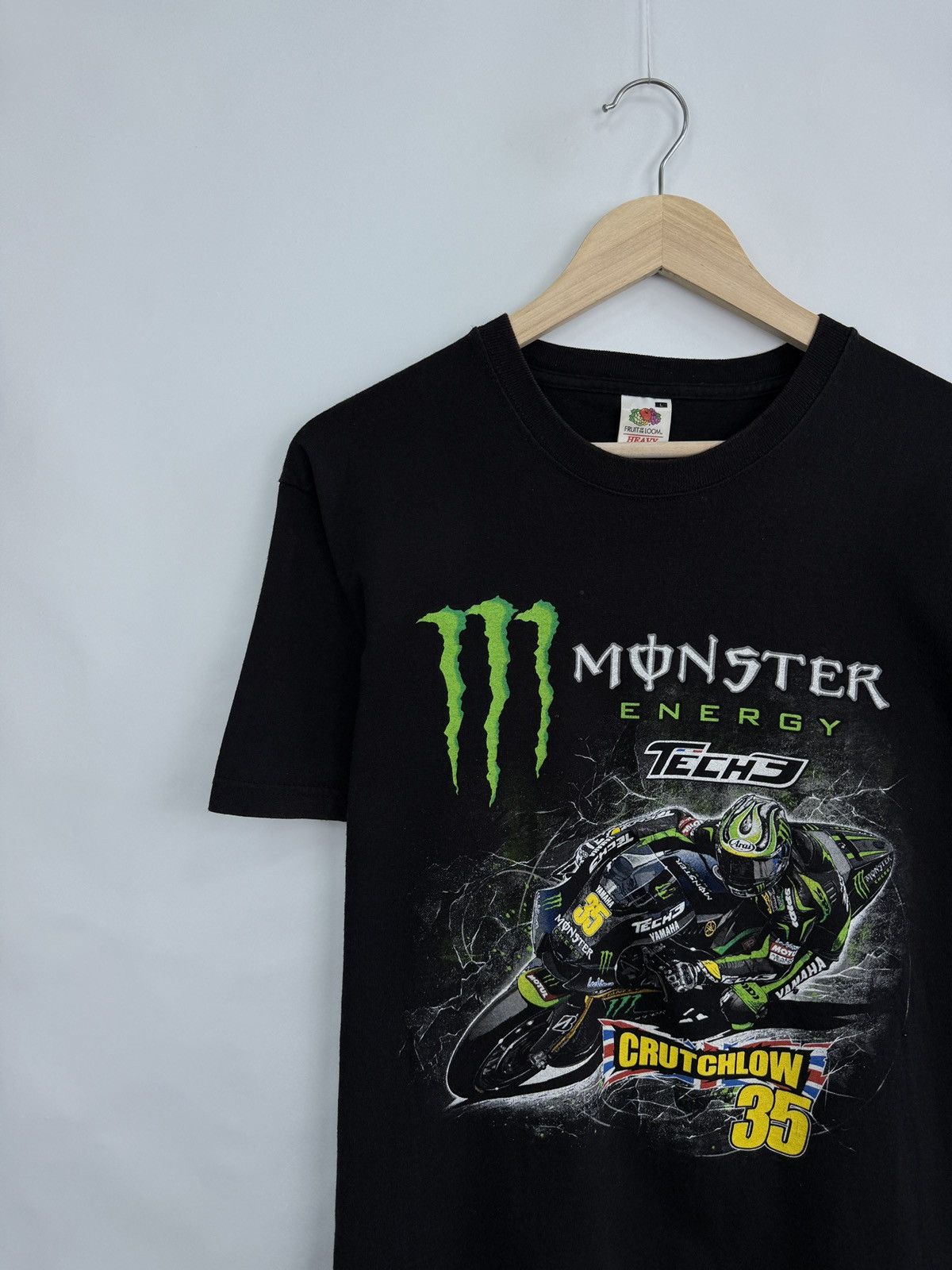Yamaha 🇬🇧 Vintage Y2K Monster Energy Cal Crutchlow Racing T-Shirt Size US L / EU 52-54 / 3 - 3 Thumbnail