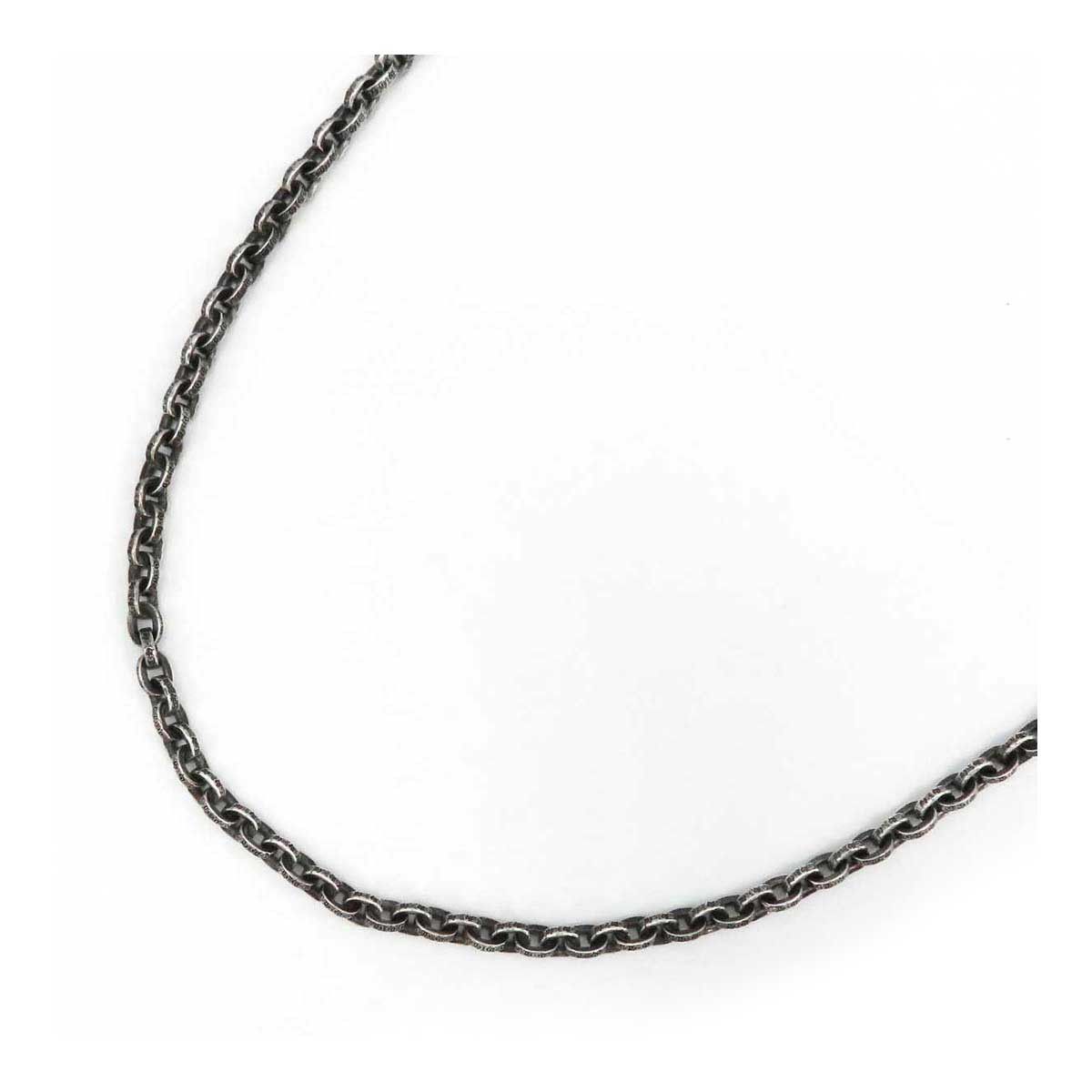 image of Chrome Hearts Paper Chain Necklace - 30 Inch in Silver, Men's