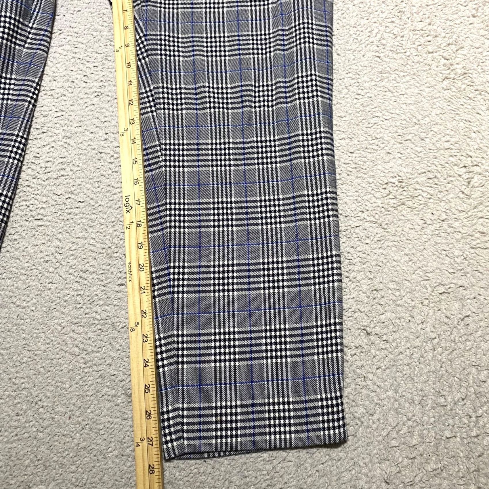 Talbots Talbots Womens 16W Plus Pants Multicolor Plaid Hampshire Ankle Business Casual Size 38" / US 16 / IT 52 - 6 Thumbnail