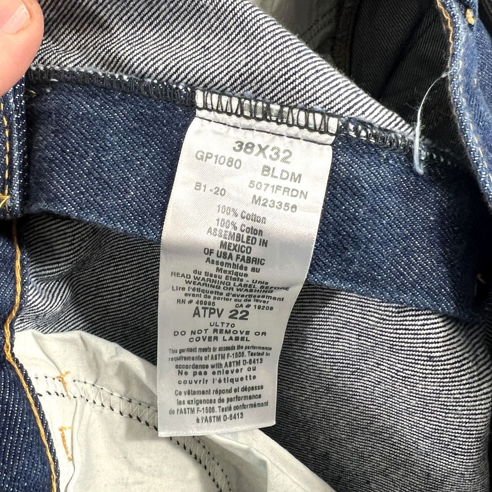 Vintage Aramark FR Flame Resistant SteelGuard Jeans Work Pants 38x32 Size US 38 / EU 54 - 5 Thumbnail