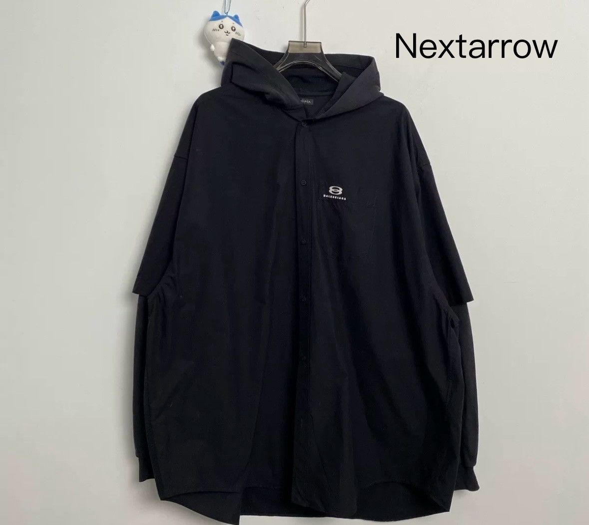 Balenciaga Balenciaga's latest double ring letter hooded shirt jacket Size US M / EU 48-50 / 2 - 1 Thumbnail