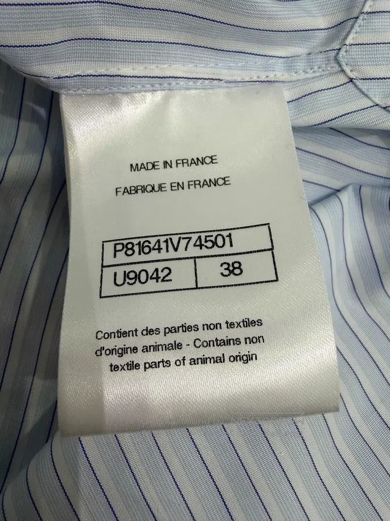 Chanel Chanel Blue striped short shirt Size XS / US 0-2 / IT 36-38 - 5 Thumbnail
