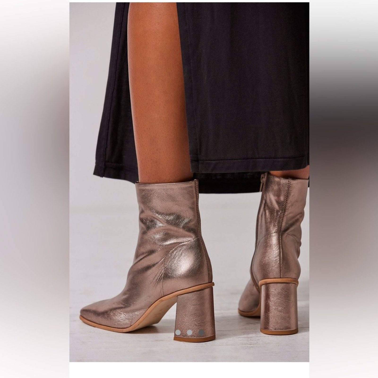 Free People New FP Sienna Boots in Bronze Size US 6.5 / IT 36.5 - 3 Thumbnail