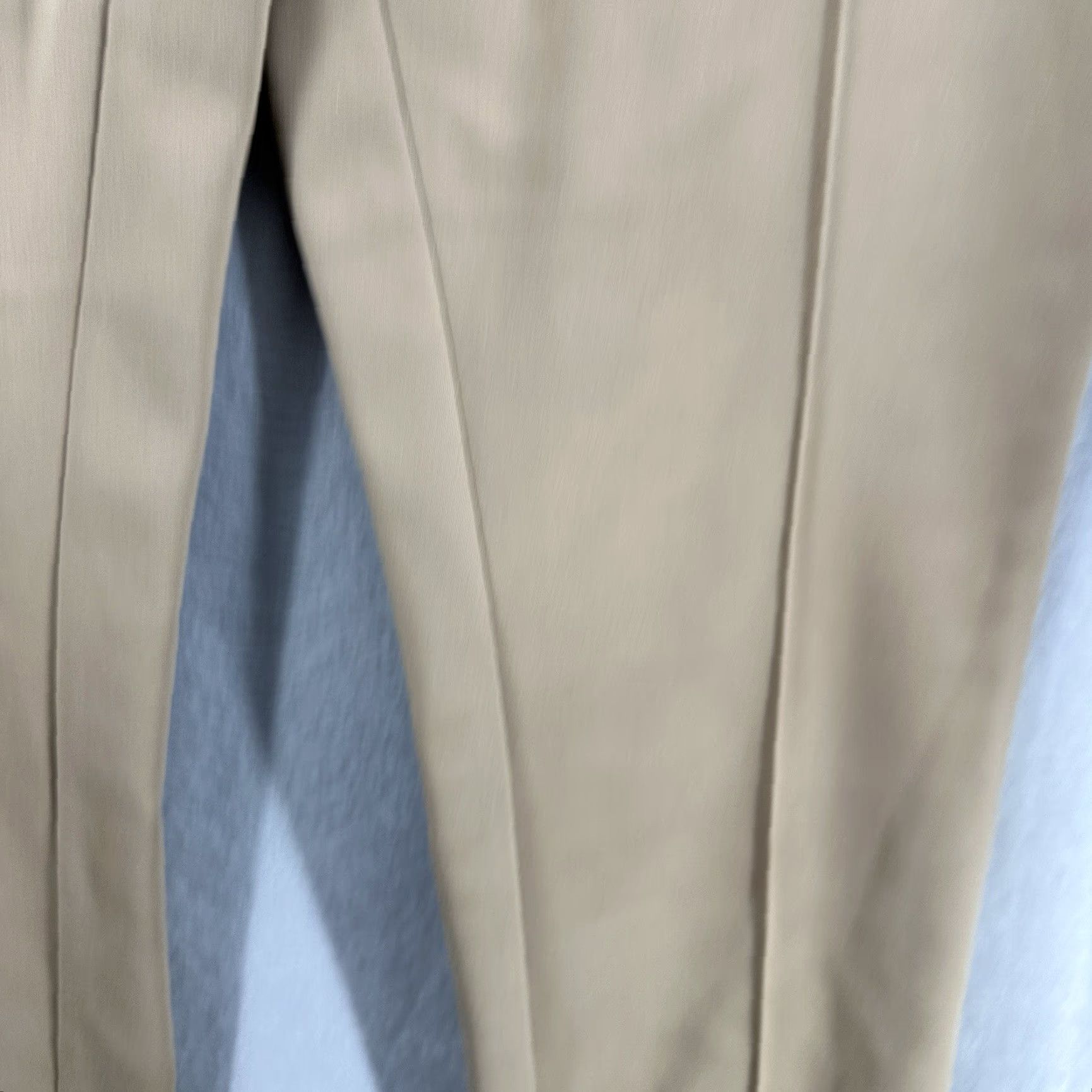 Akris Akris Women's Pants Size 10 Beige Cotton Blend Career Casual Slim Straight Ankle Lawyer Workwear Size 32" / US 10 / IT 46 - 7 Thumbnail
