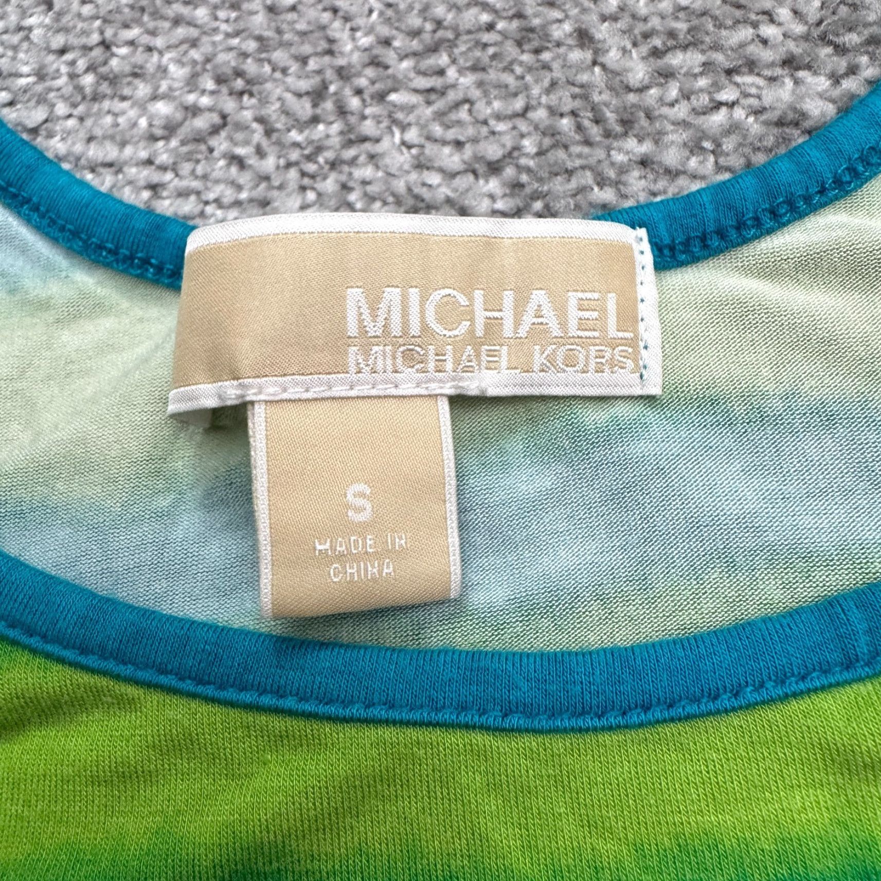 Michael Kors Michael Kors Sleeveless Maxi Dress Women S Blue Green Striped Casual Stretch Size S / US 4 / IT 40 - 5 Thumbnail