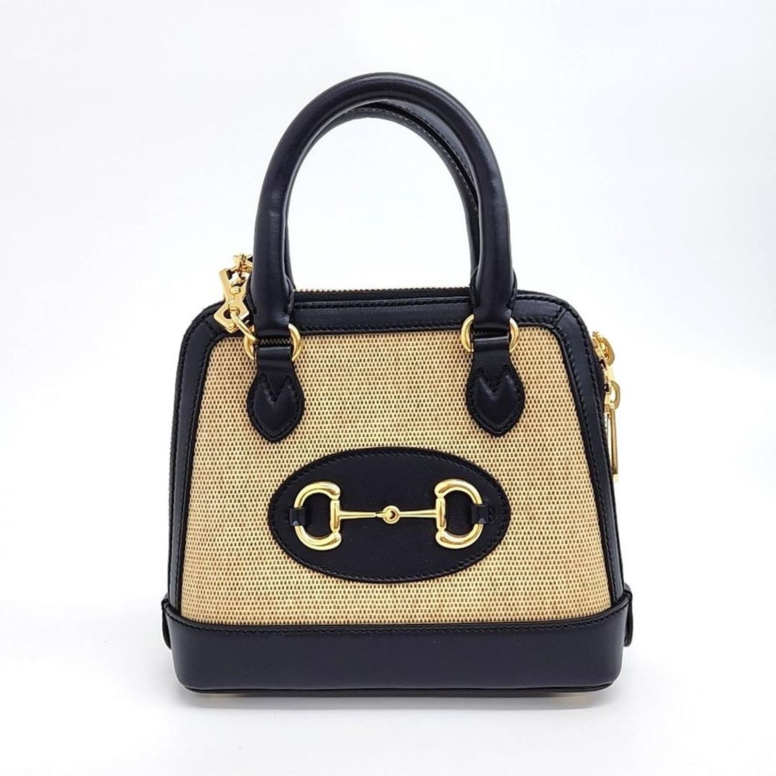 Gucci Horsebit 1955 Mini Top Handle Bag (640716) (4065854) in Blue, Women's
