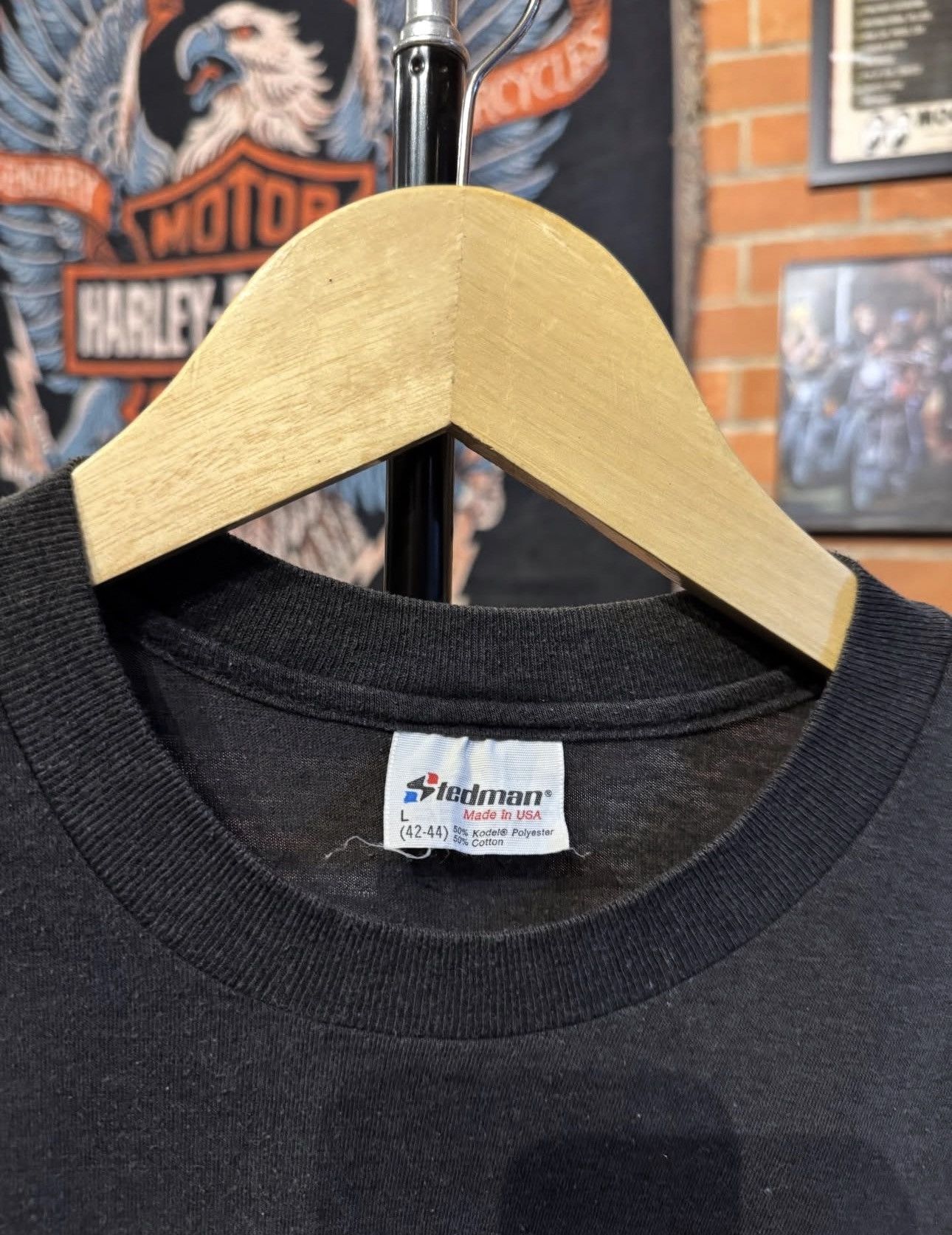 Harley Davidson Vintage Harley Davidson Eagle Logo T-Shirt Size US L / EU 52-54 / 3 - 3 Thumbnail