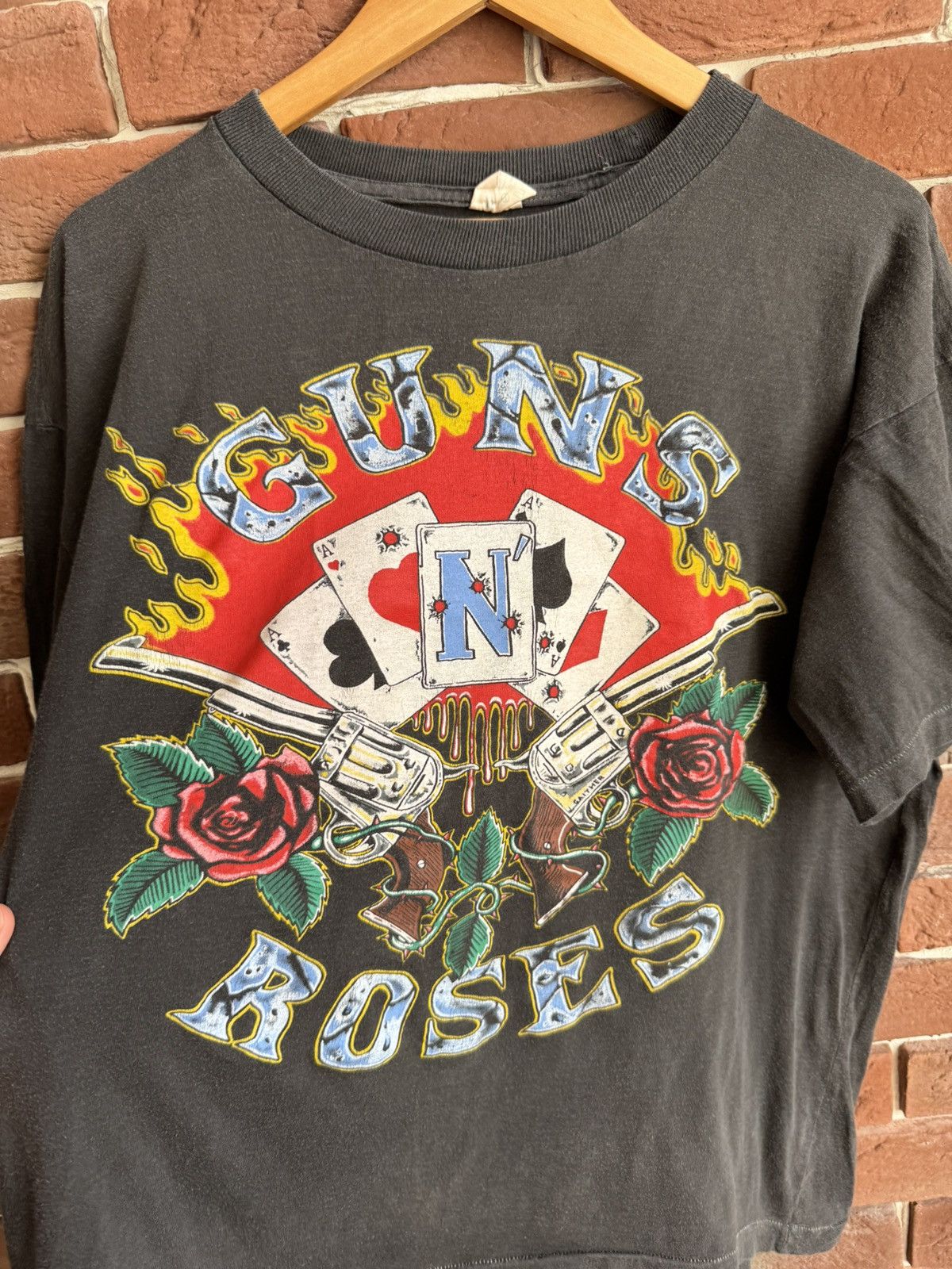 Band Tees Vintage 90s Guns N Roses Use Ilusion Rock Band Shirt Black Size US M / EU 48-50 / 2 - 3 Thumbnail