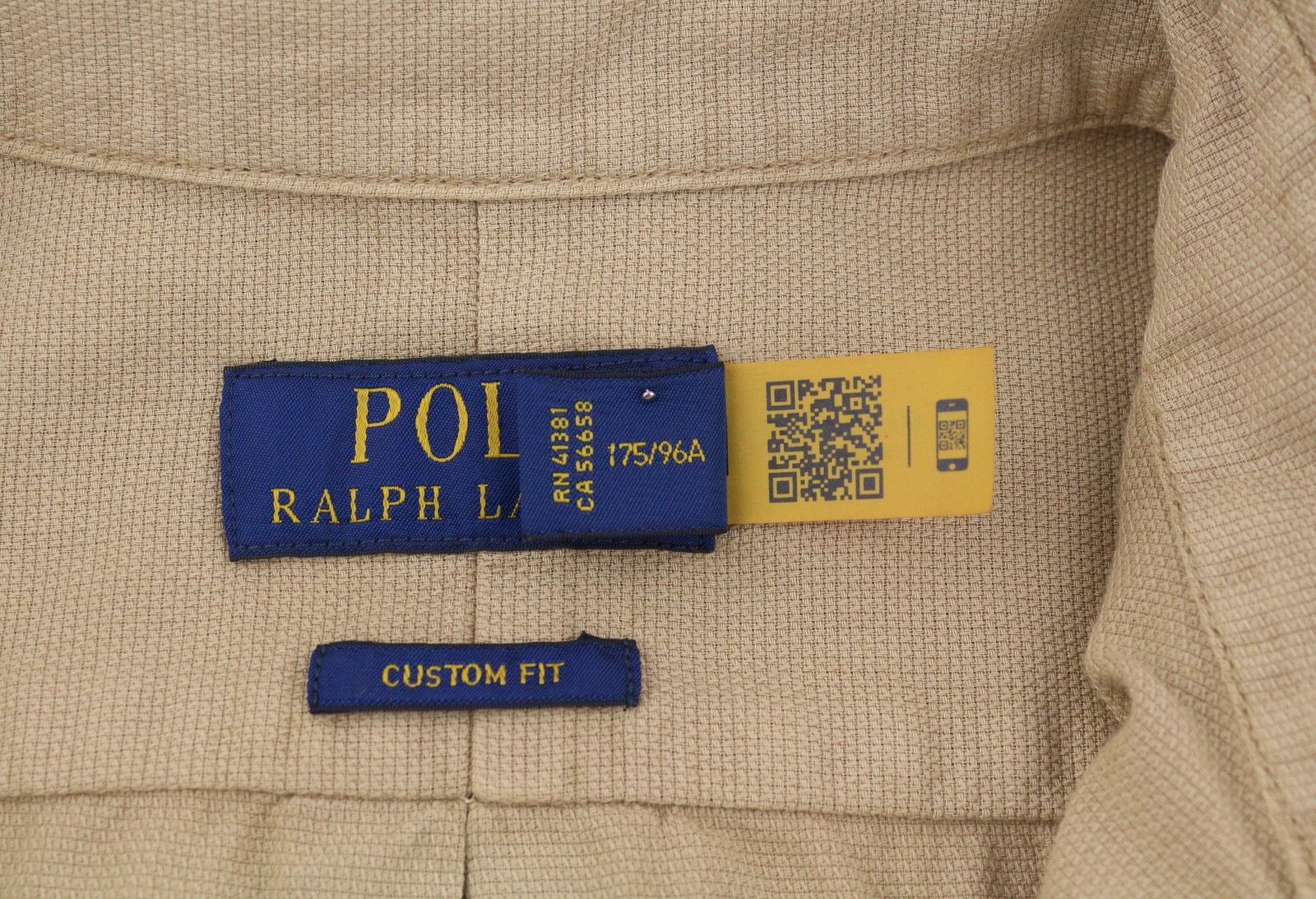 Ralph Lauren SURREY TAN M Brown Button-Down Neck Custom Fit 87026 Size US M / EU 48-50 / 2 - 7 Thumbnail